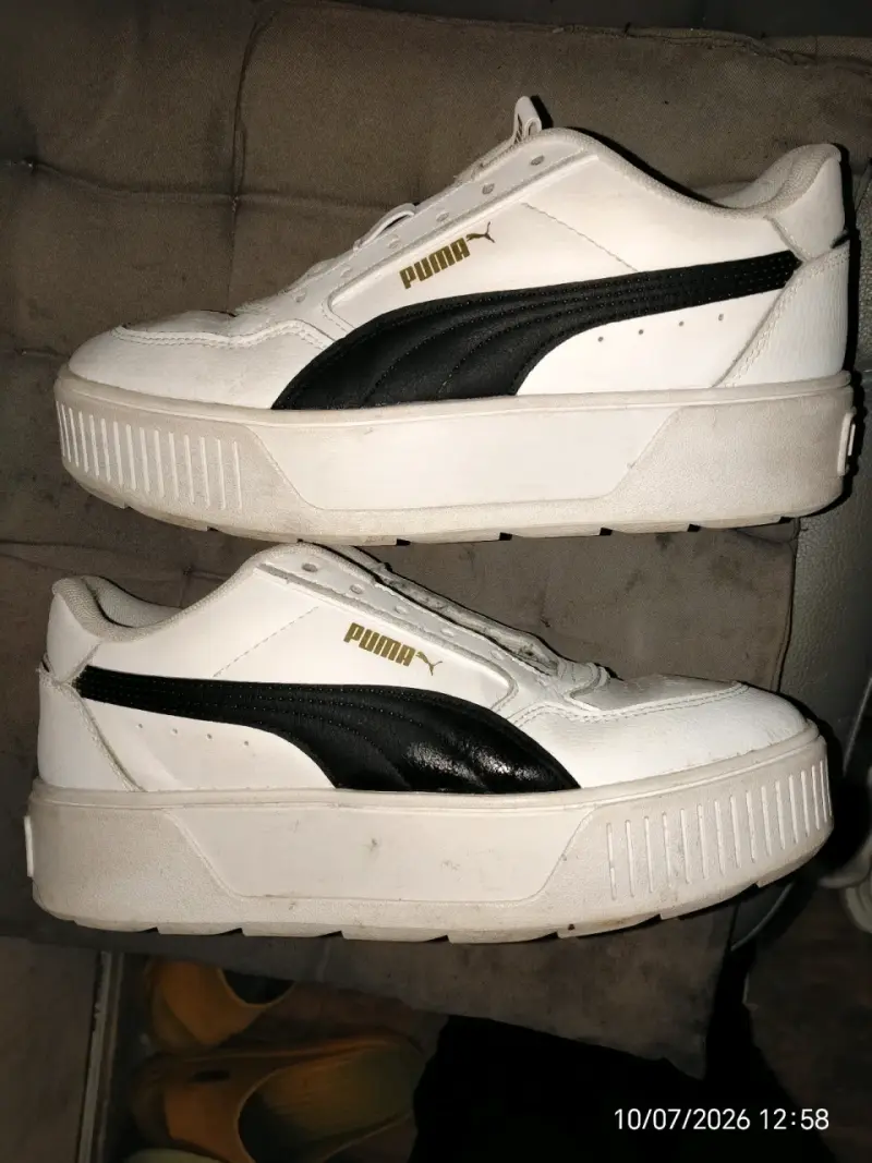 Zapatillas Puma blancas con plataforma - 2