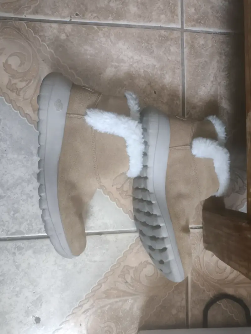 Botas de montaña beige con forro térmico - 3