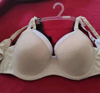 Sostén beige con soporte y tirantes ajustables - miniatura 1