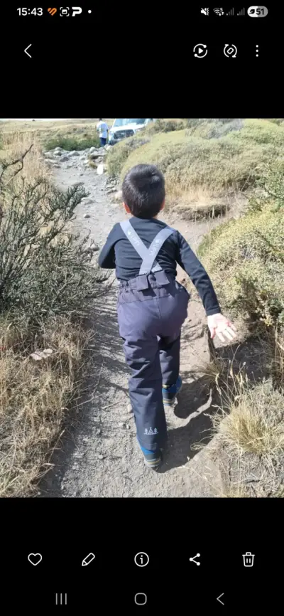 Chaqueta impermeable para niño Lippi verde - miniatura 2