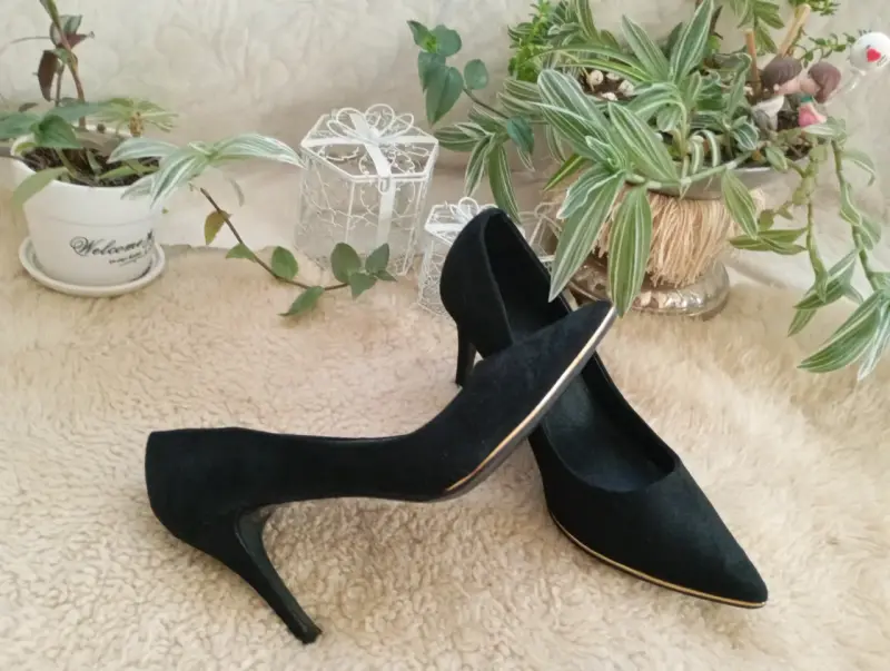 Zapatos de tacón negros elegantes número 38 - 4