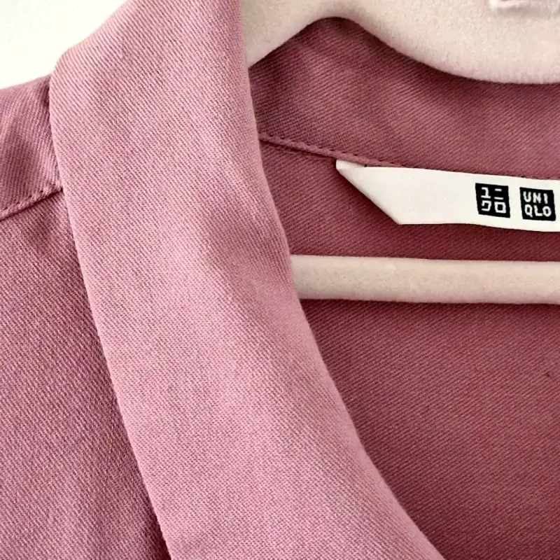 Blusa rosa manga larga para mujer UNIQLO - 5