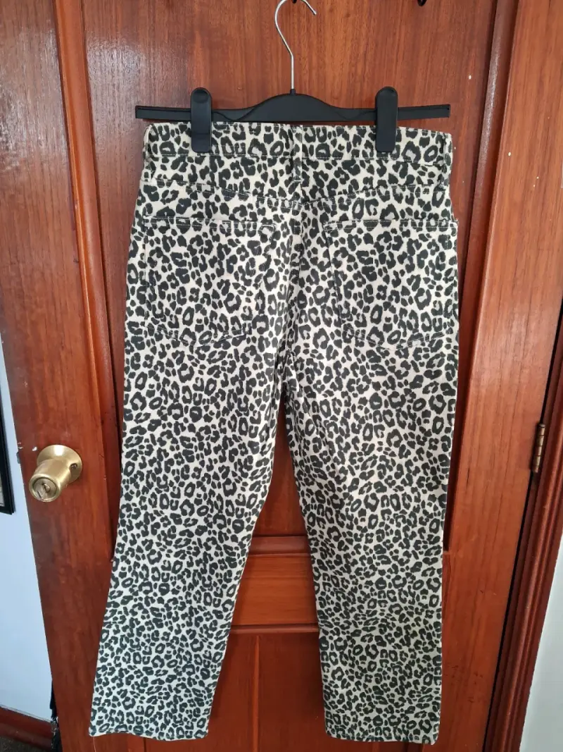 Pantalones estampado leopardo mujer - 2