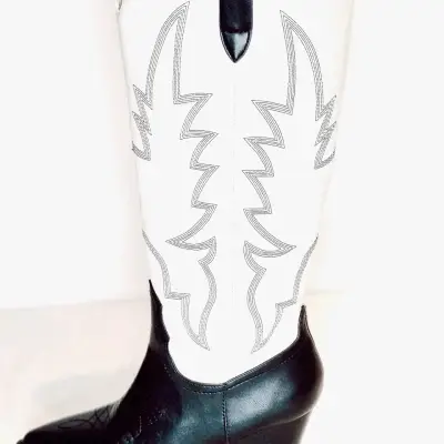 Botas vaqueras bicolor de ecocuero - miniatura 5