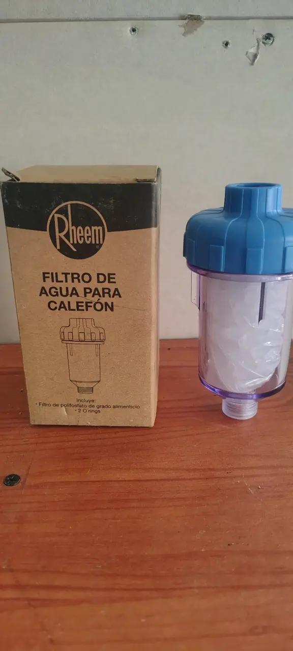 Filtro de agua para calefón Rheem