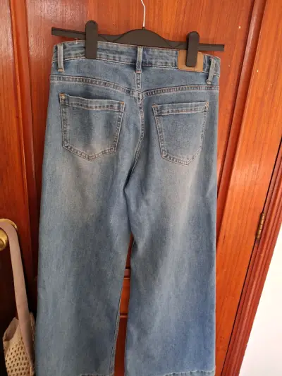Jeans anchos Americano azul claro - miniatura 2