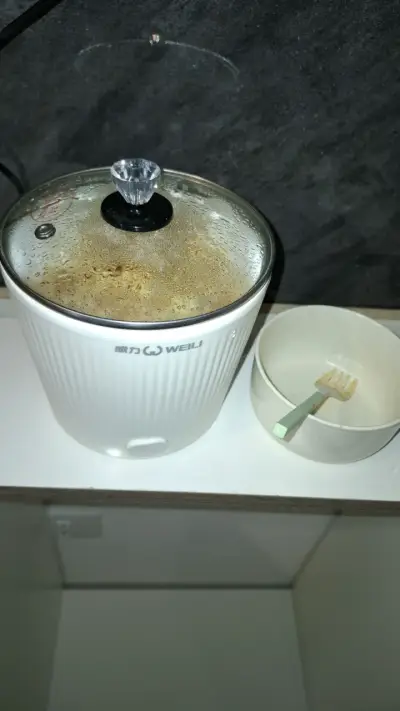 Olla eléctrica Weili con tapa de vidrio - miniatura 1