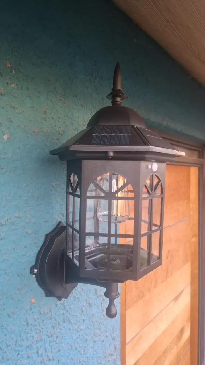 Lámpara solar de pared estilo vintage - 2