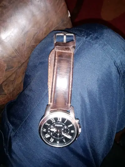 Reloj Fossil fs4813 de cuero marrón clásico - miniatura 1
