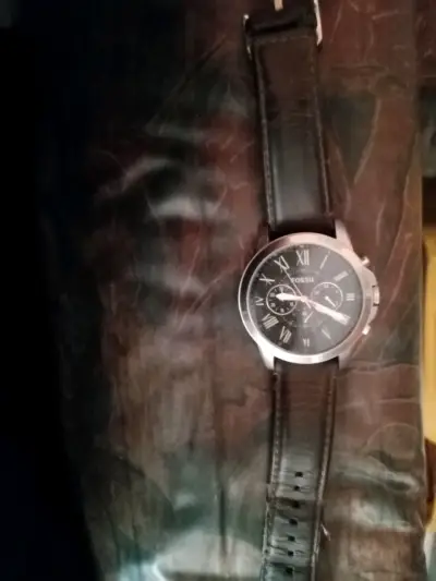 Reloj Fossil fs4813 de cuero marrón clásico - miniatura 3