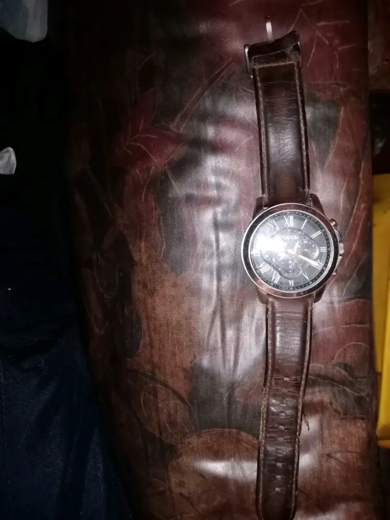 Reloj Fossil fs4813 de cuero marrón clásico - 4