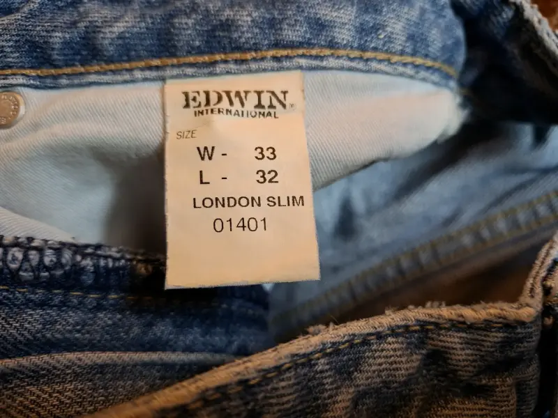 Jeans clásicos de mezclilla azul - 3