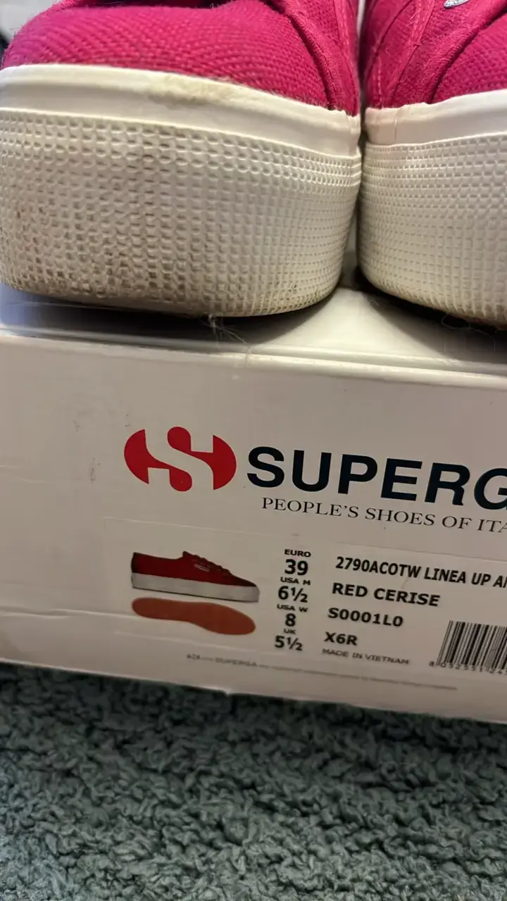 Zapatillas Superga rojas clásicas - 2