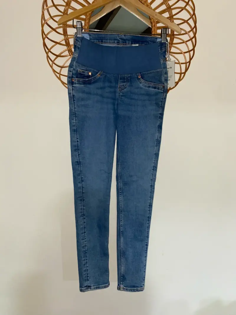 Jeans de maternidad azul elástico H&M - 1