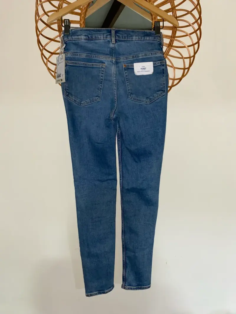 Jeans de maternidad azul elástico H&M - 3