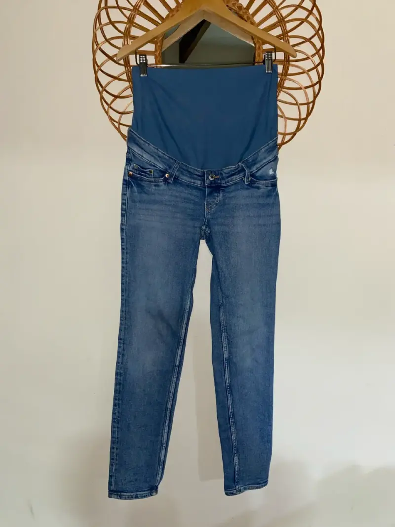 Jeans maternales azul denim talla 38/40 - 1
