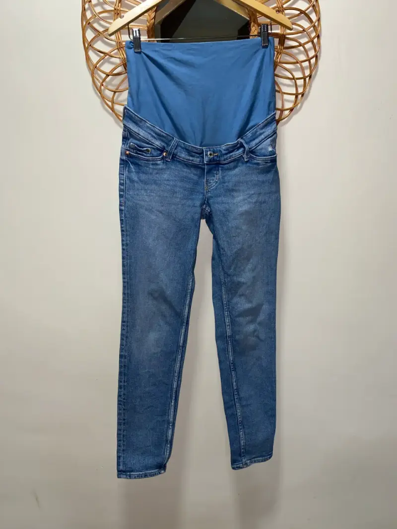 Jeans maternales azul denim talla 38/40 - 2