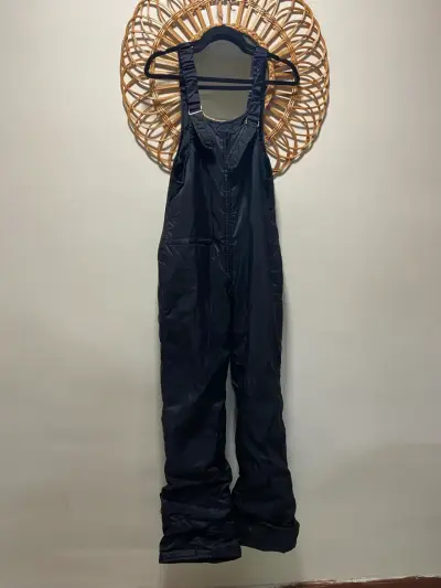 Traje  de nieve negro impermeable - miniatura 1