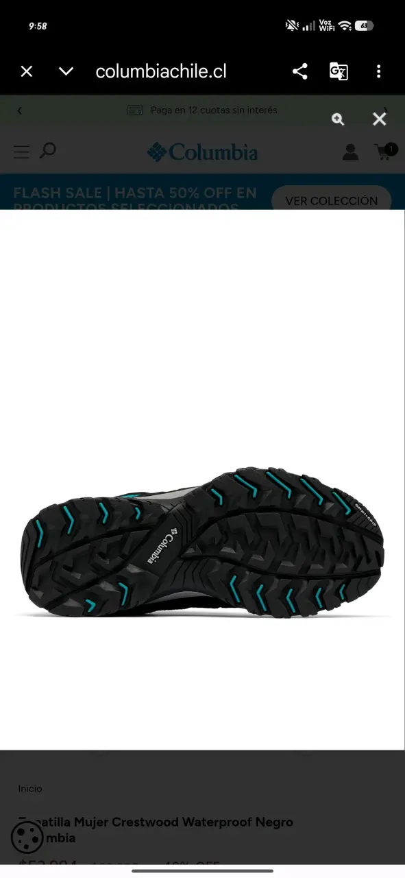 Zapatillas Columbia Crestwood Waterproof Mujer - 2