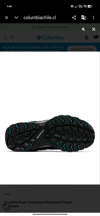Zapatillas Columbia Crestwood Waterproof Mujer - miniatura 2