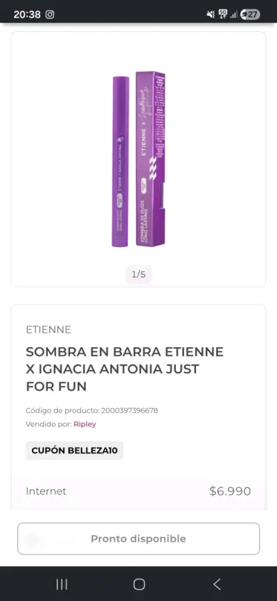 Sombra de ojos nueva - miniatura 2
