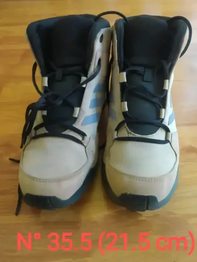 Botas de trekking Adidas Terrex beige niño - miniatura 2