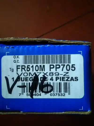 Juego de 4 piezas,pastillas de frenos ,Nissan V 16 - miniatura 1