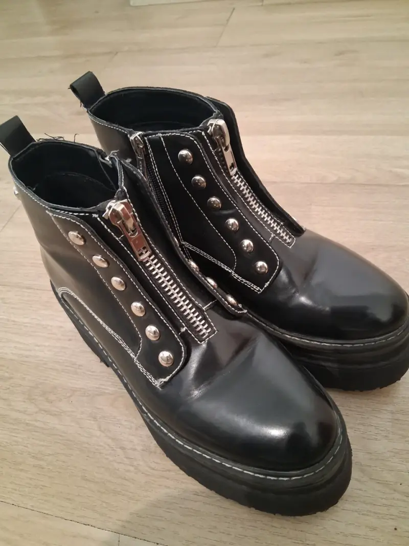 Botines negros plataforma Cmoran talla 39 - 1