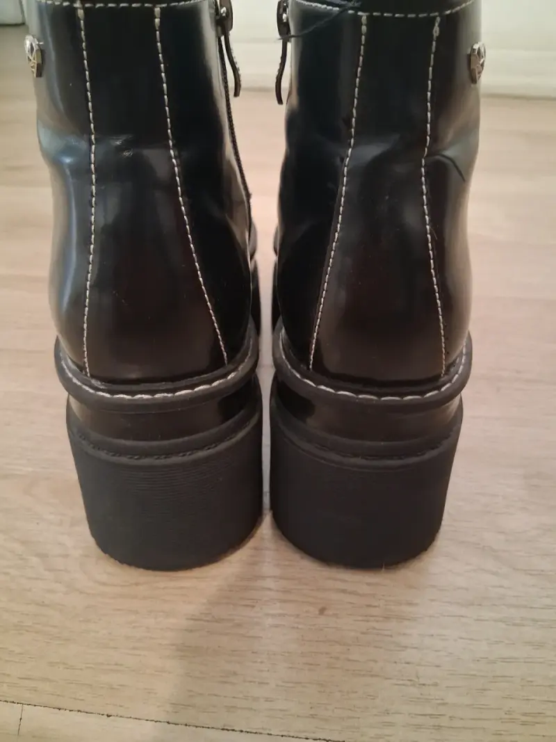 Botines negros plataforma Cmoran talla 39 - 3