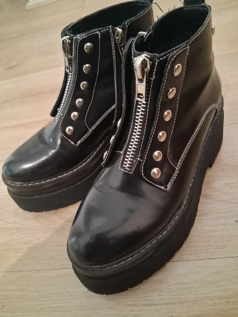 Botines negros plataforma Cmoran talla 39 - 4