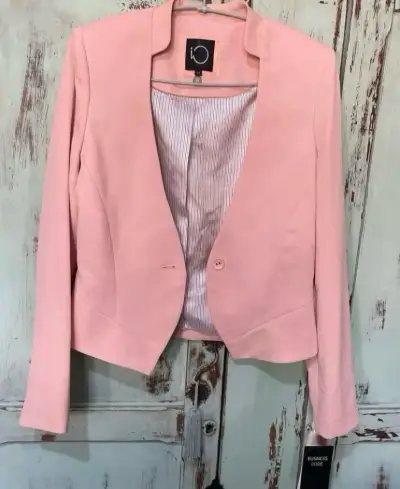 Blazer rosa elegante para mujer IO - miniatura 1