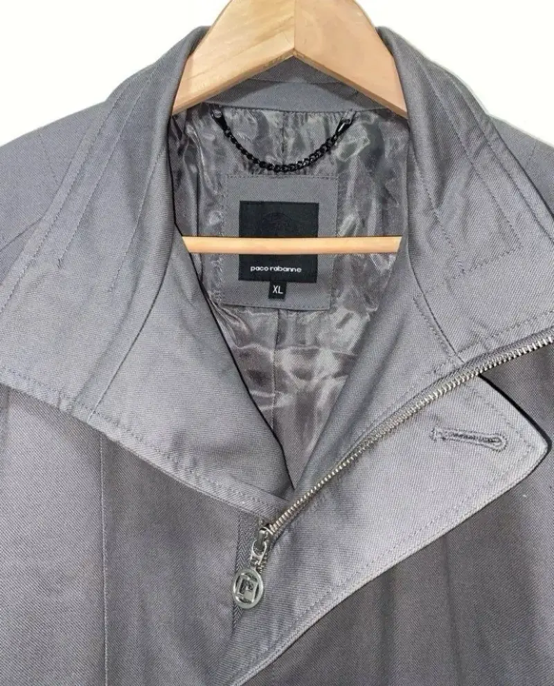 Abrigo gris para hombre  Pacco Rabanne XL - 2