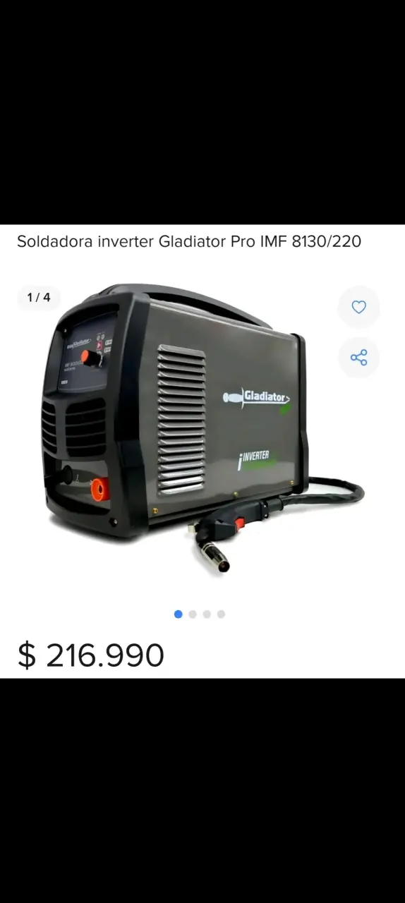 Soldadora Inverter Gladiator IMF 8130/220 - 2
