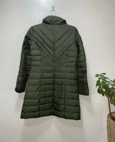 Abrigo acolchado verde para mujer IO - miniatura 2