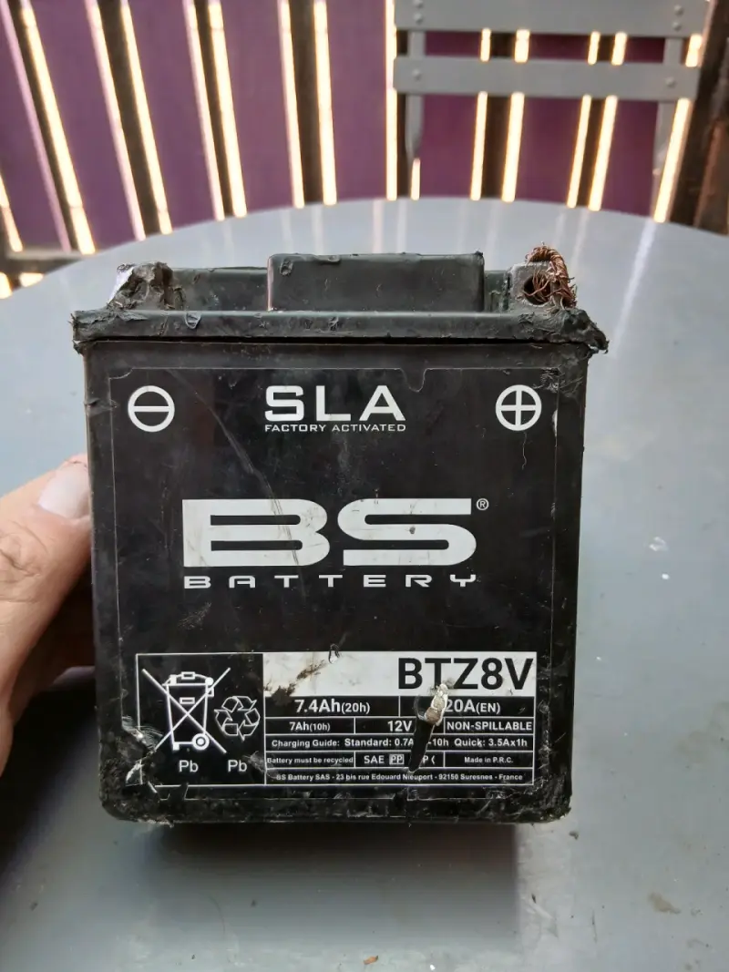 Batería BS BTZ8V 12V 7.4Ah usada - 1
