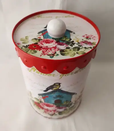 Lata decorativa vintage Lindo Diseño - miniatura 3