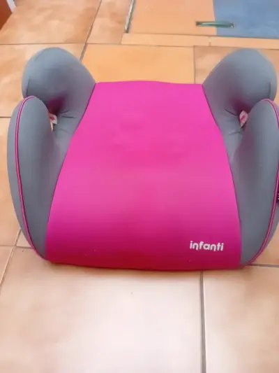 Asiento elevador infantil rojo y gris, rosado y gr - miniatura 2