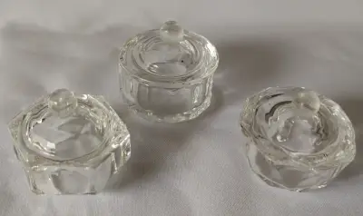 Set de joyeritos de vidrio con tapa - miniatura 1