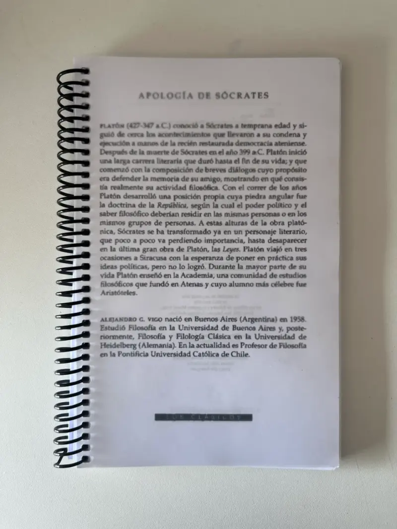 Apología de Sócrates edición universitaria - 1