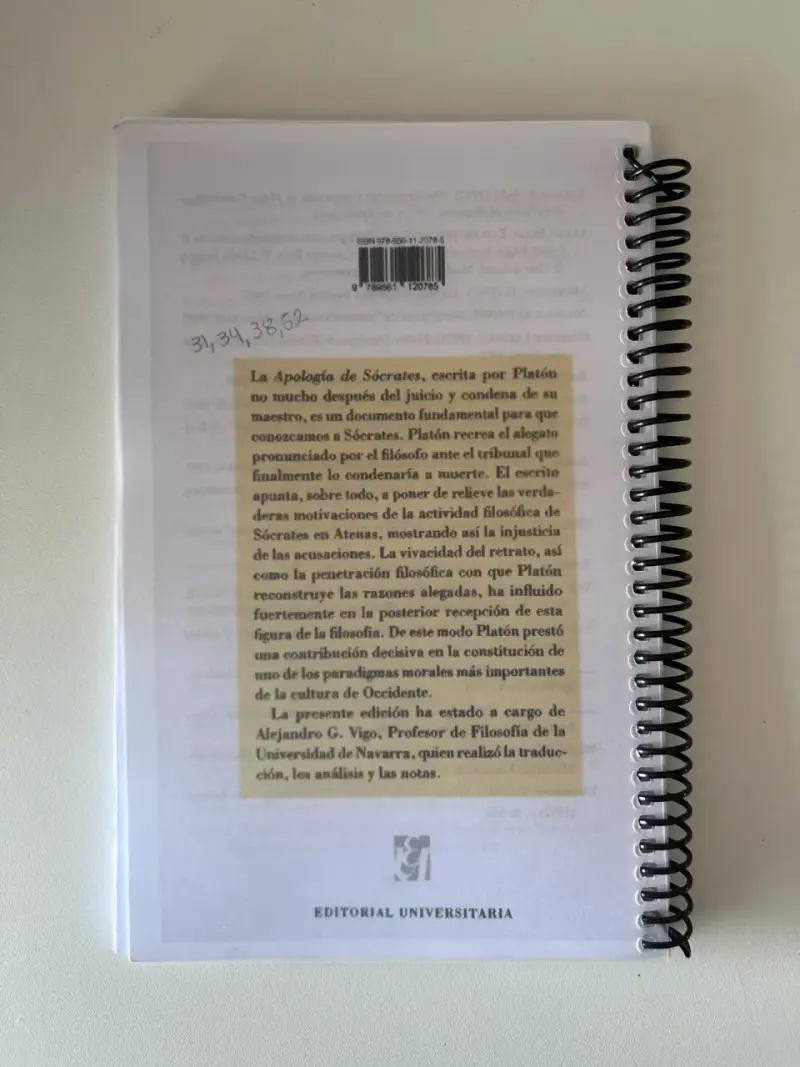 Apología de Sócrates edición universitaria - 2