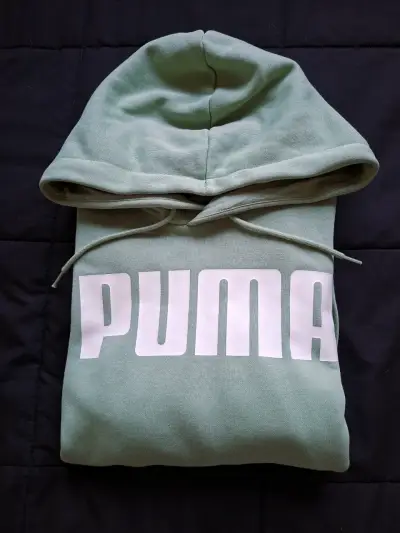 Polerón con capucha Puma verde - miniatura 1