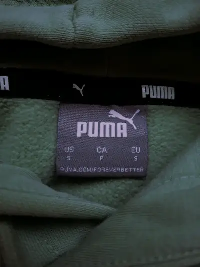 Polerón con capucha Puma verde - miniatura 3