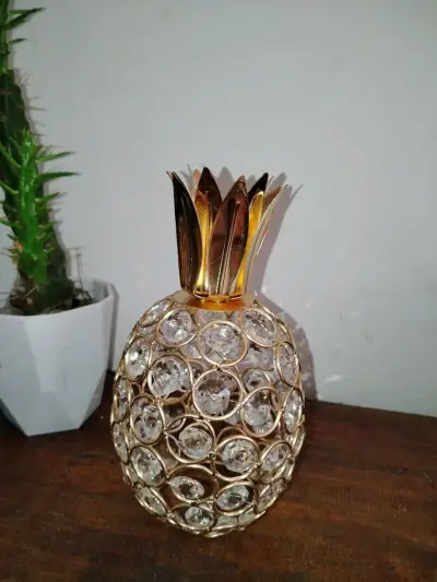 Set de adornos decorativos de frutas doradas - miniatura 2