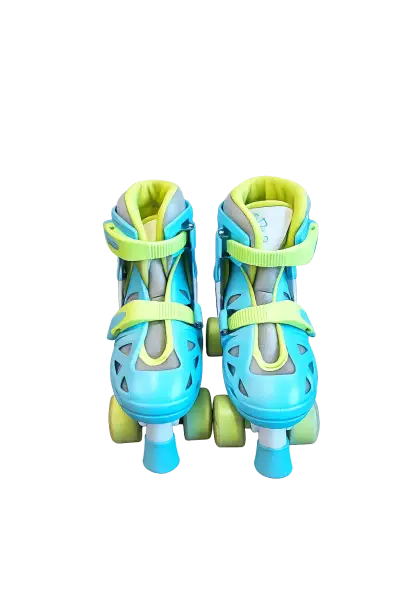 Set de patines y casco infantil azul 35-38 - miniatura 2