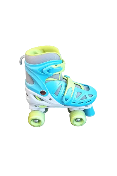 Set de patines y casco infantil azul 35-38 - miniatura 3