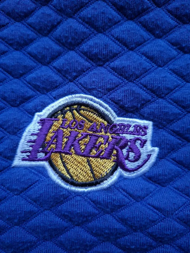 Chaqueta azul Lakers estilo varsity - 2