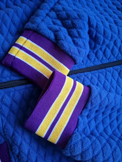 Chaqueta azul Lakers estilo varsity - miniatura 4