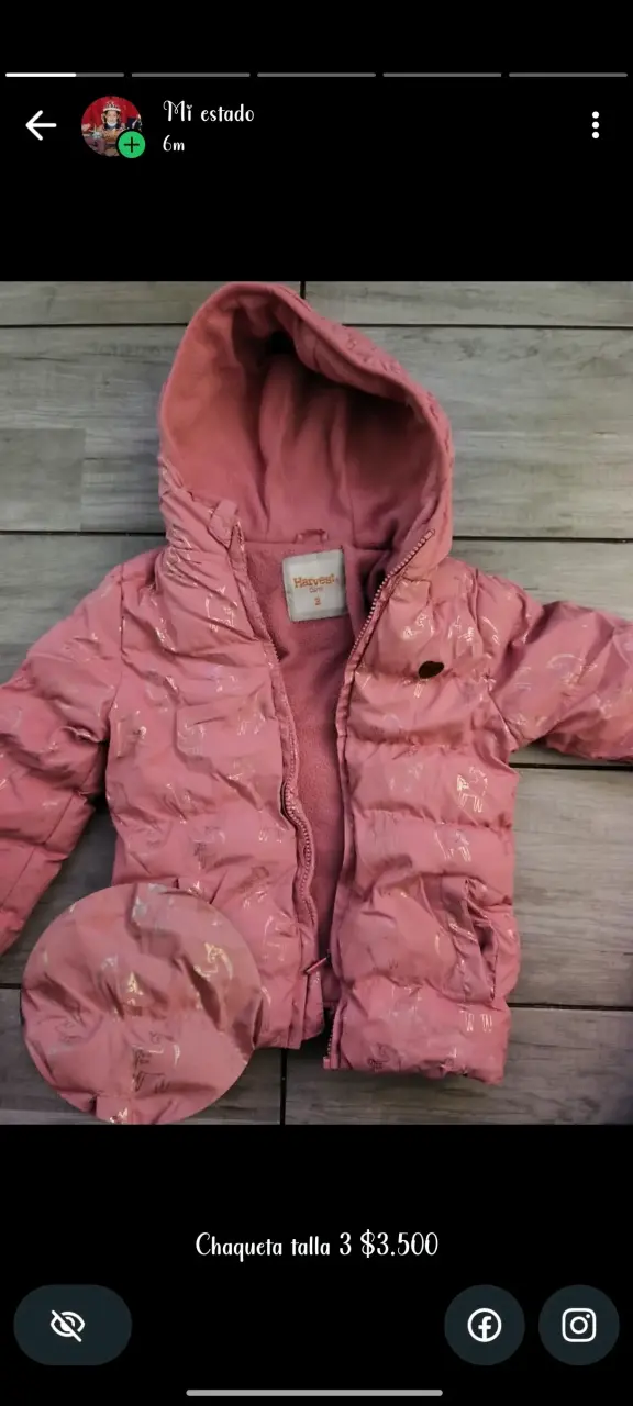 Chaqueta infantil azul con mariposas - 5
