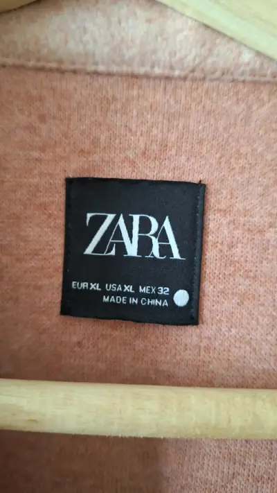 Abrigo largo rosa Zara elegante - miniatura 4