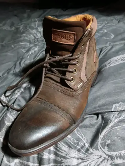 Bota de cuero marrón para hombre FAGUS 42 - miniatura 2